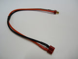 T plug / Deans male & female extension wire cable 14AWG 30cm