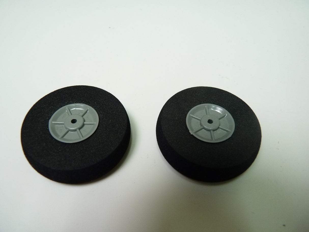 Foam Wheels with plastic hub 40x12 Pair