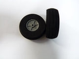 Foam Treaded Wheels with Plastic Hub 55x19 Pair