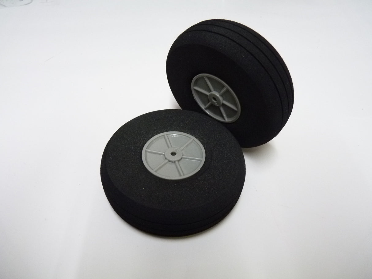 Foam Treaded Wheels with plastic hub 80x24 Pair