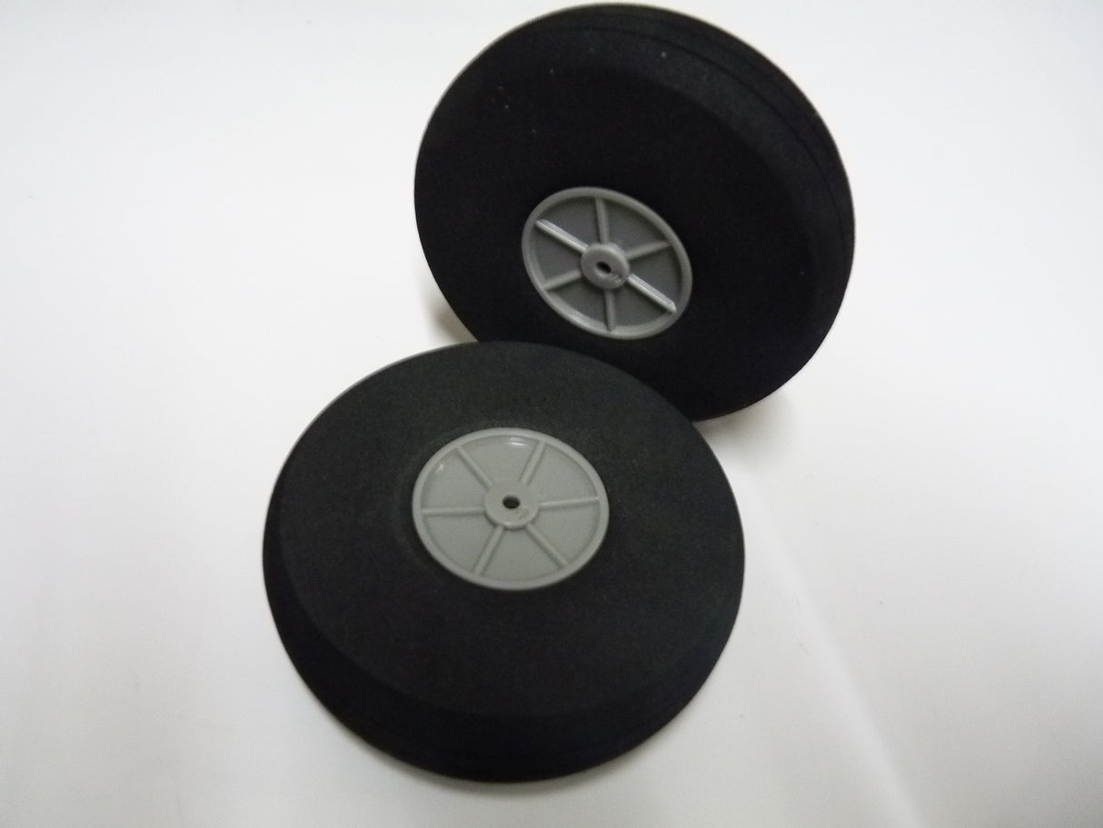 Foam Treaded Wheels with plastic hub 90x24 Pair