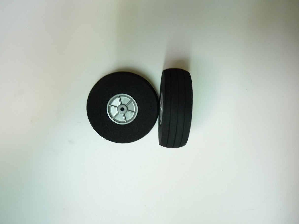 Foam Treaded Wheels with plastic hub 60 x 19 Pair