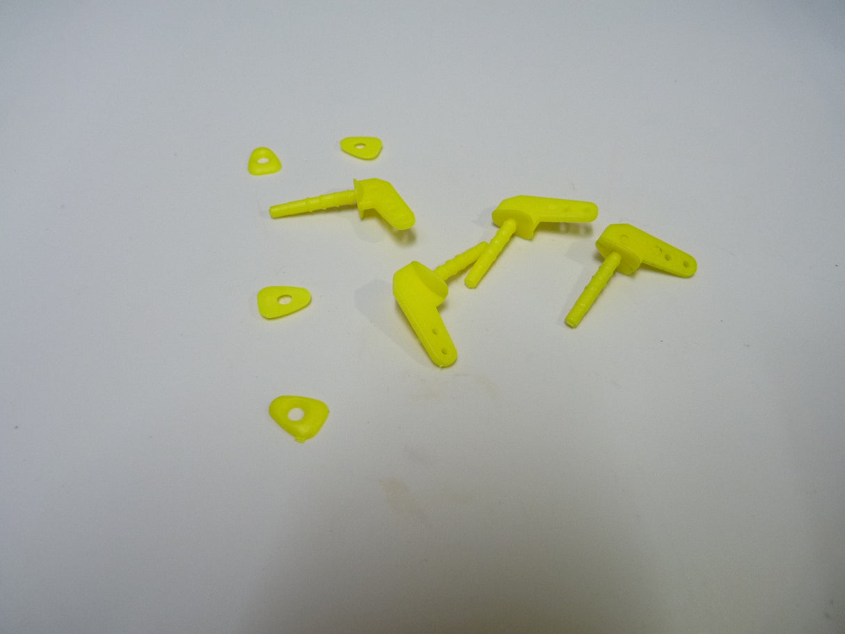 Electric Rod Control Horns 4 Pcs Yellow