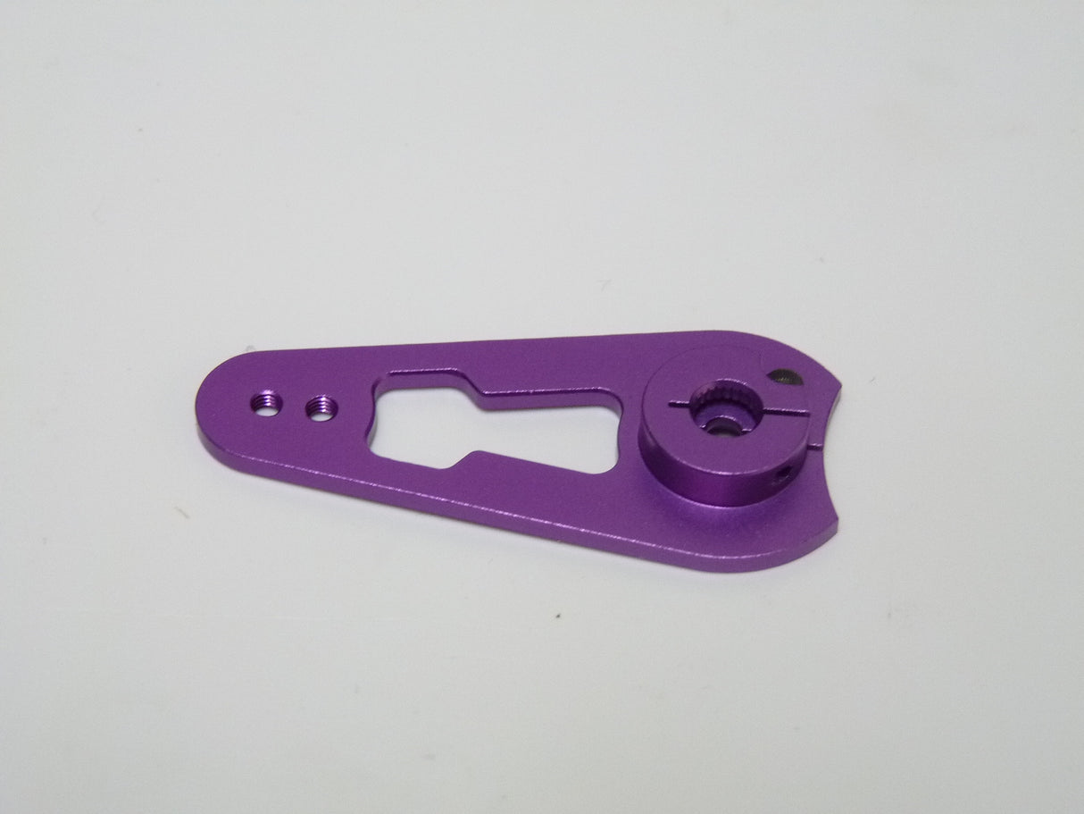 Heavy Duty Servo Horn 30-50cc Half arm Purple Futaba