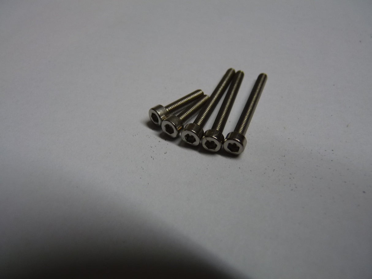 M2.5 x 20mm pk 10 Allen/Socket Cap Screw Stainless Steel A2 (304) (Din912)