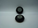 Light Weight Treaded PU Wheel 1.25 Inch 33mm Pair