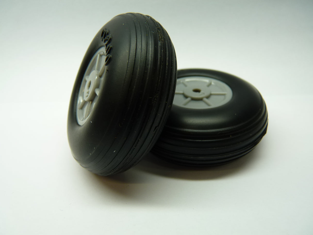 Light Weight Treaded PU Wheel 2 Inch 51mm Pair