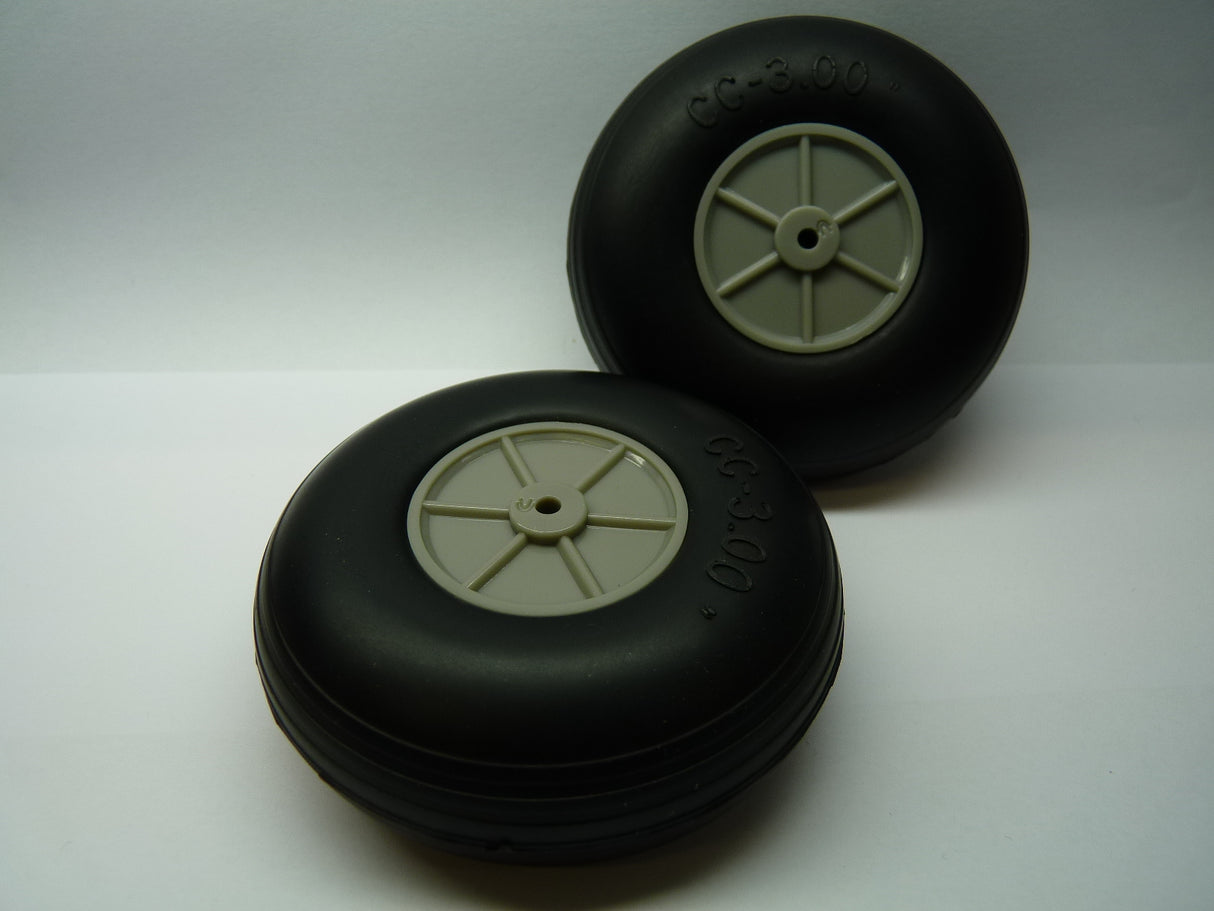 Light Weight Treaded Wheel 3 Inch 76mm Pair