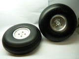 Light Weight Treaded PU Wheel w/Al hub 121g 5 Inch 127mm Pair