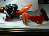 Venom Power GPV-1 1/8 Scale Motorcycle (Orange) body shell with rider
