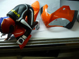 Venom Power GPV-1 1/8 Scale Motorcycle (Orange) body shell with rider