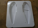 Spare White Wheel Spats - Vac formed in two halves