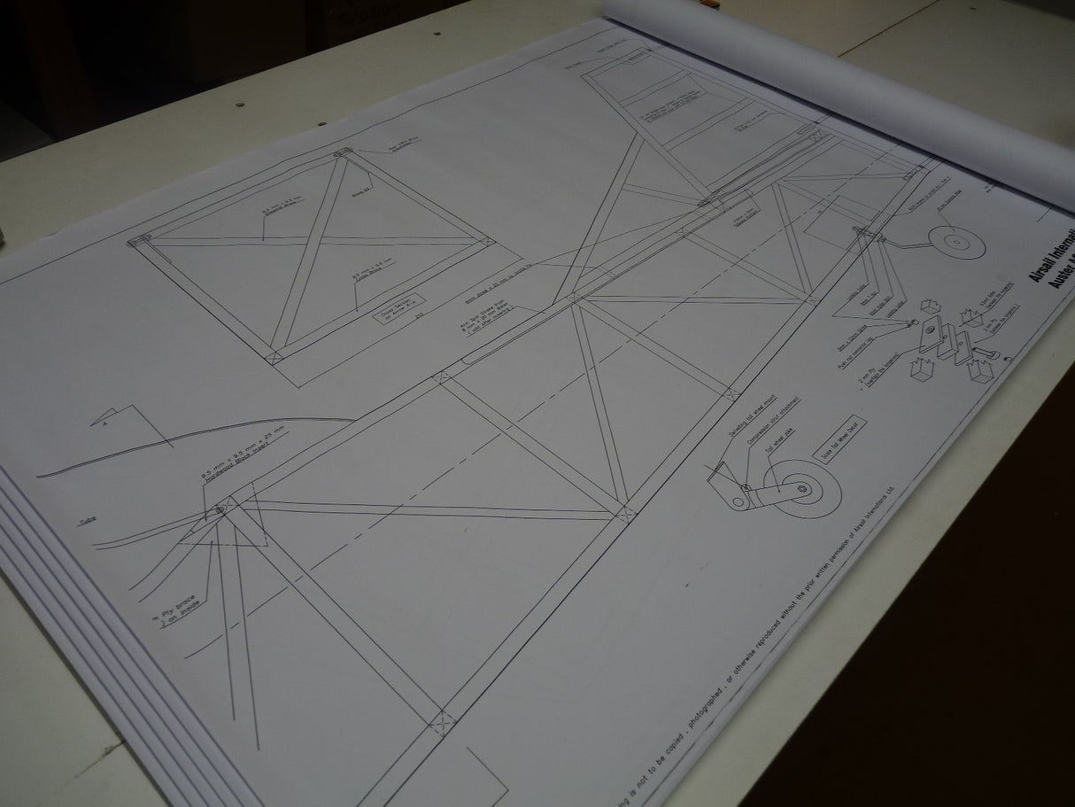 Airsail Auster AOP9 1/4 Scale Spare Plans