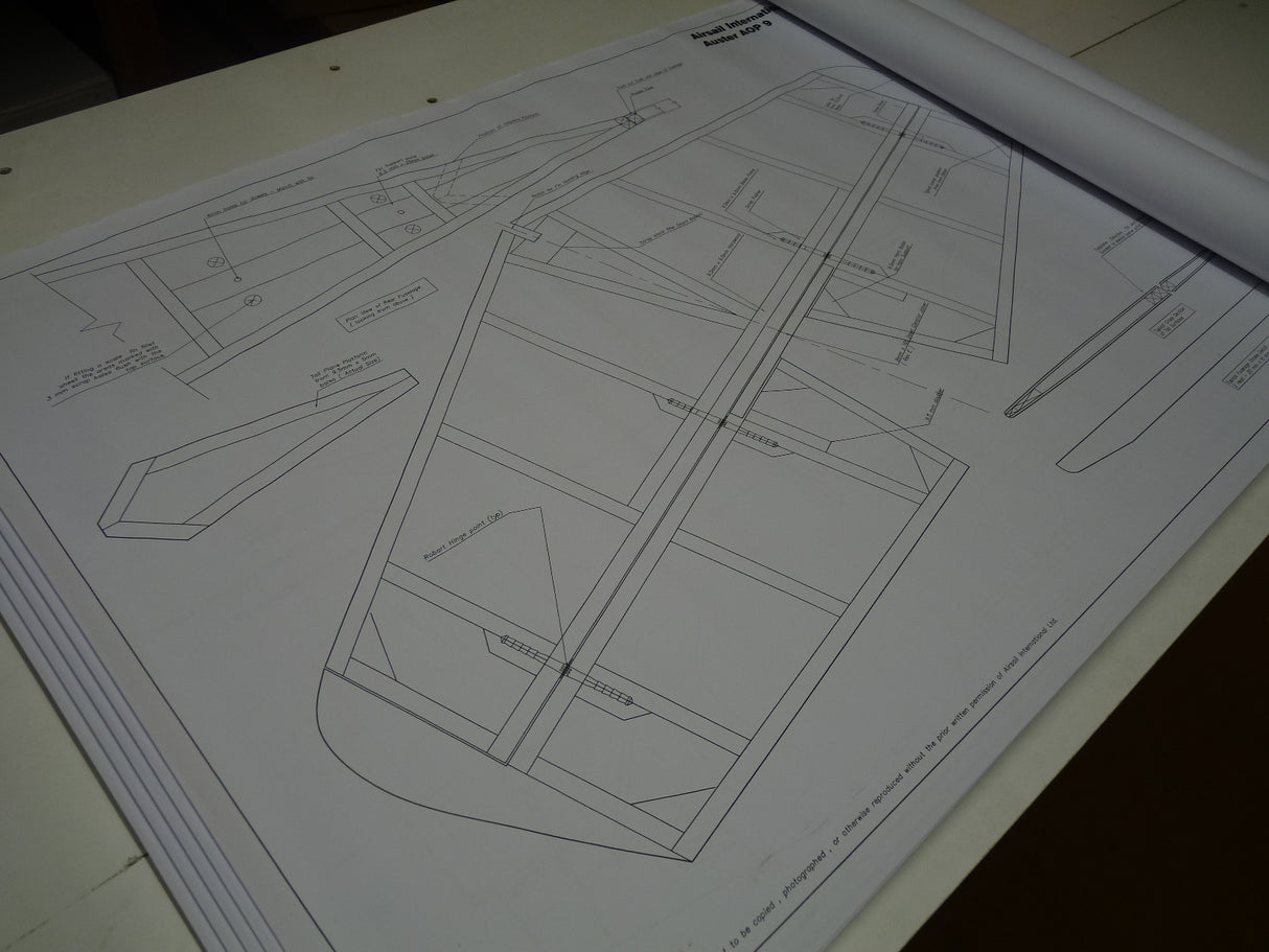 Airsail Auster AOP9 1/4 Scale Spare Plans