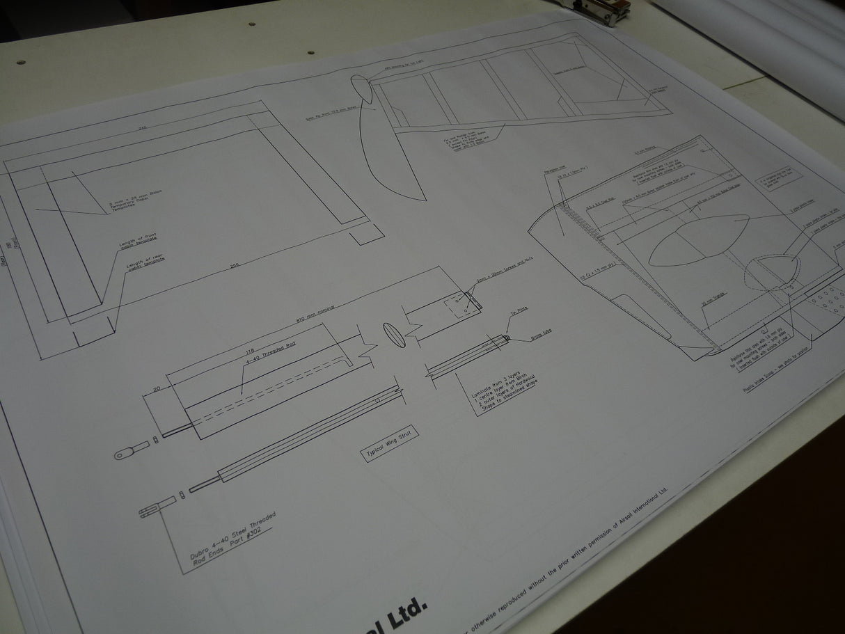 Airsail Auster AOP9 1/4 Scale Spare Plans