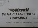 Airsail De Havilland DHC-1 Chipmunk Spare Plans