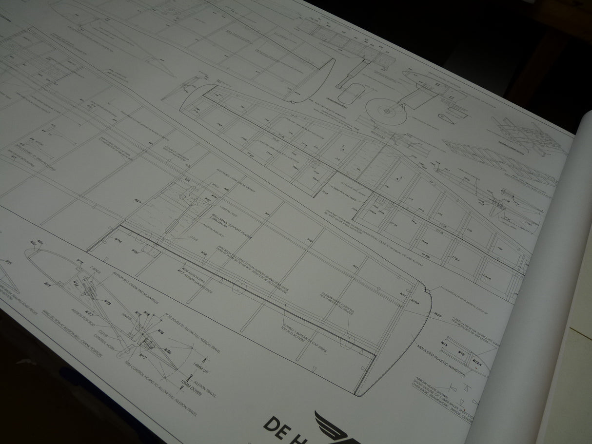 Airsail De Havilland DHC-1 Chipmunk Spare Plans