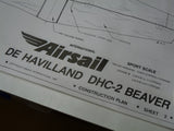 Airsail De Havilland DHC-2 Beaver Spare Plans