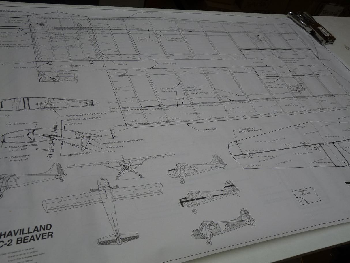 Airsail De Havilland DHC-2 Beaver Spare Plans