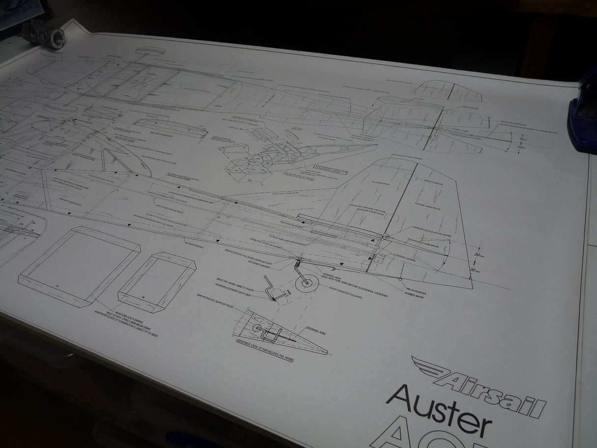 Airsail Auster AOP9 Spare Plans