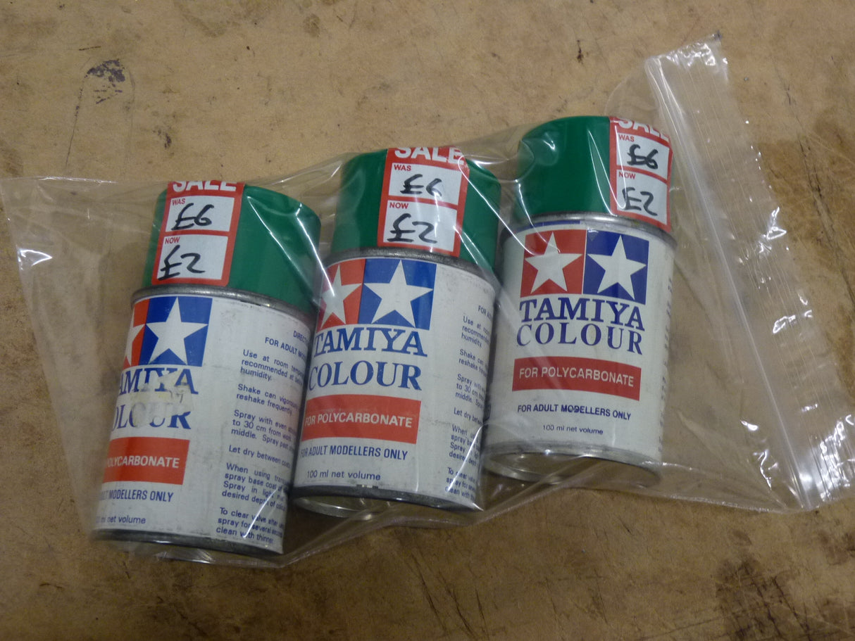 Bundle of 3 Tamiya Green Spray Paint