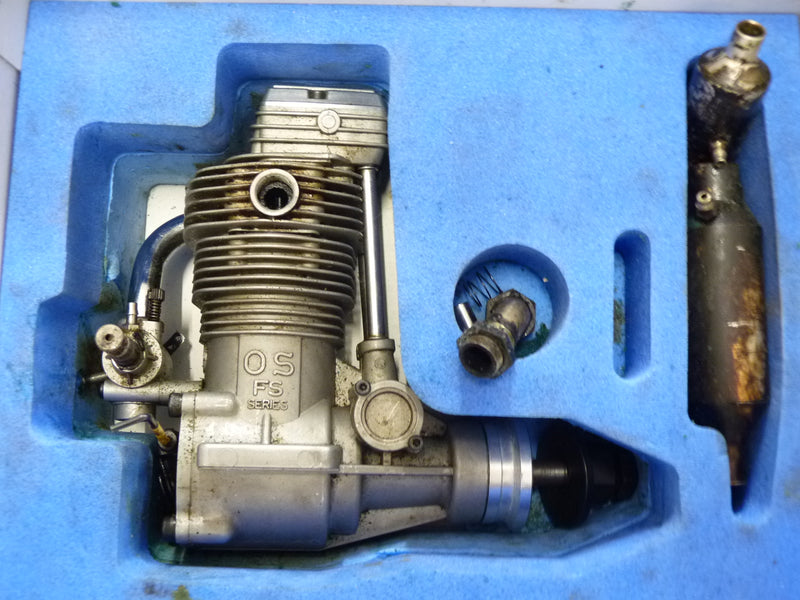 OS FS-120 Refurbished Four Stroke Engine with Muffler - SECOND HAND