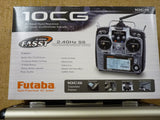 Futaba 10CG Transmitter - 10-Channel 2.4GHz Computer Radio with charger and Carry Case