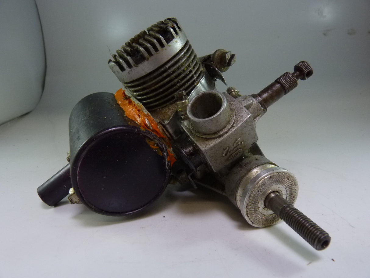 Second Hand OS Max 40 H engine with dustbin silencer  (BOX 44)