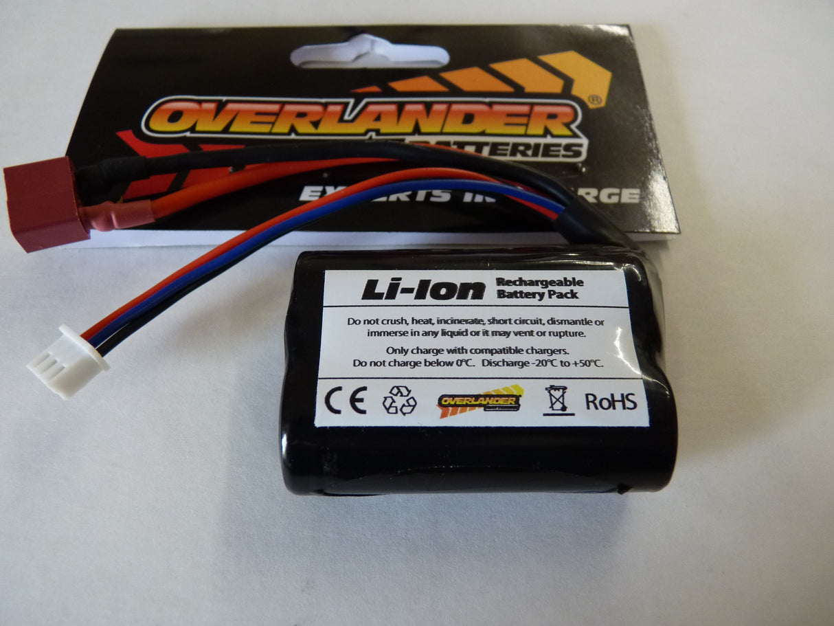 Overlander 1500mAh 7.4V 2S 18500 Li-Ion Battery