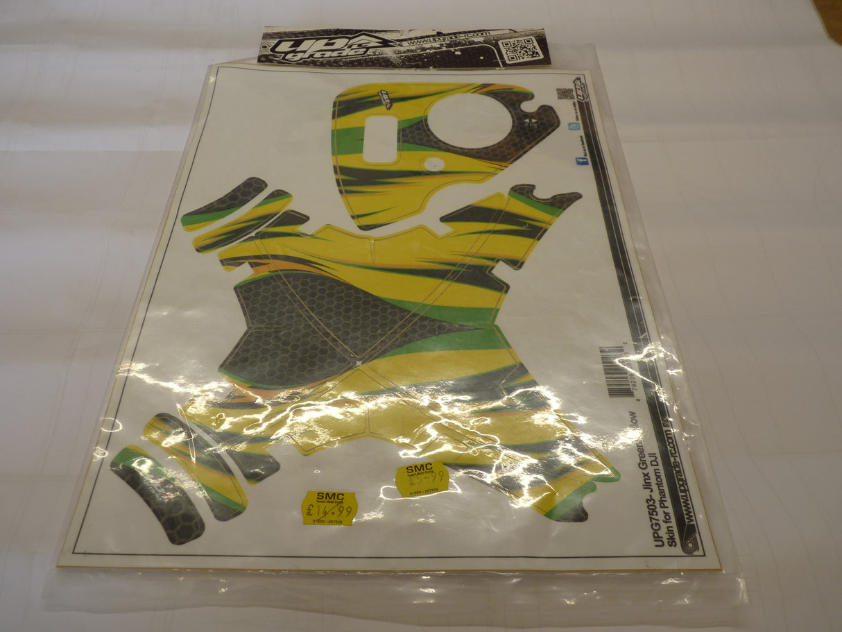 RC Decals Skin for Phantom DJI - Jinx - Green/Yellow