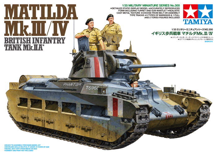 Tamiya 1/35 Matilda Mk.III/IV British Infantry Tank Mk.II A 35300