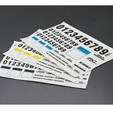 MATRIXLINE NUMBER DECAL SHEET - BLACK