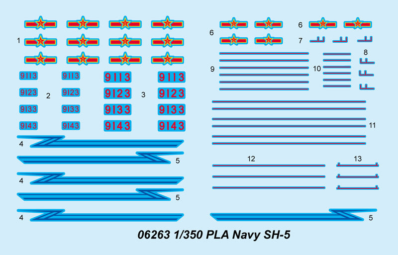 Trumpeter 1/350 Chinese PLA Navy SH-5 Floatplane  6 sets (40) 06263