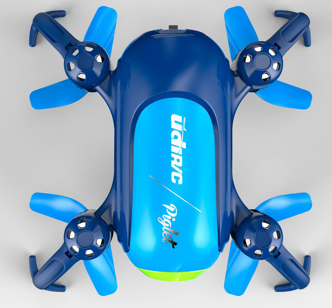 Udi U36W Piglet RTF - WiFi Mini Camera Drone (Blue)