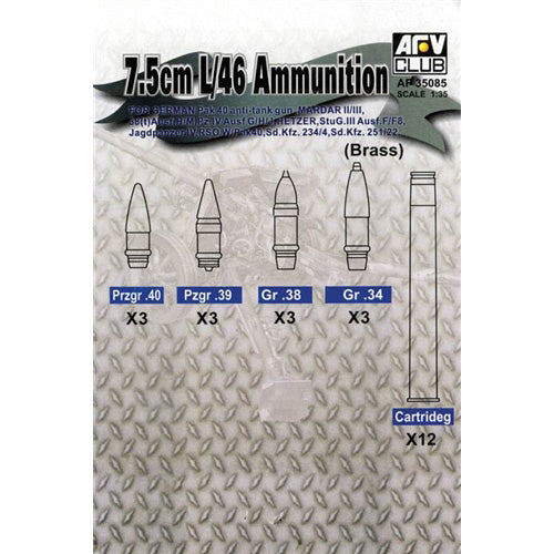 Panzer IV 7.5cm KwK L/46 Ammo Set 1:35