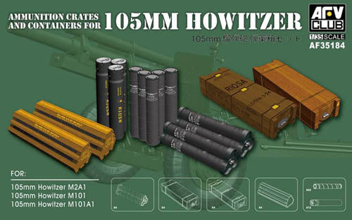 105mm Howitzer Ammo & Accessories 1:35