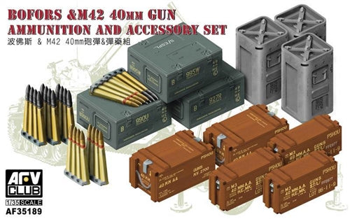 Bofors & M42 40mm Ammo & Accessories Set 1:35