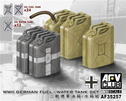 German WWII Fuel & Water Cans Set 1:35