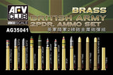 British Army 2-pdr Brass Ammo Set 1:35