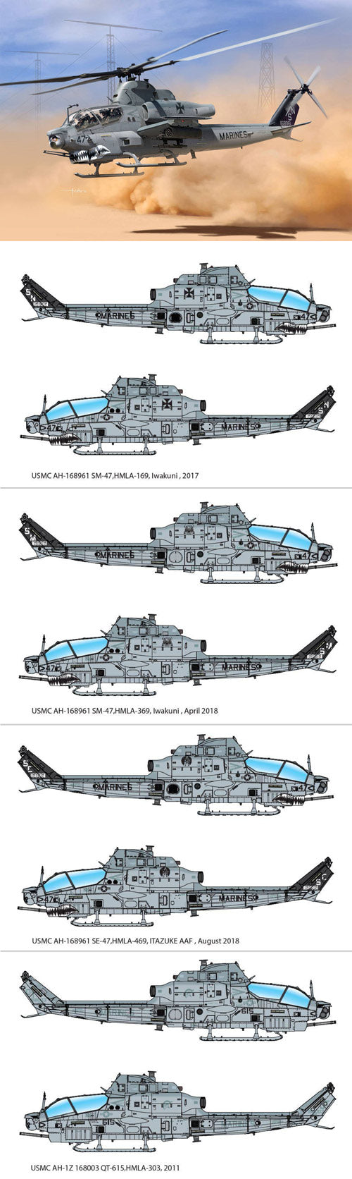 USMC AH-1Z Shark Mouth 1:35