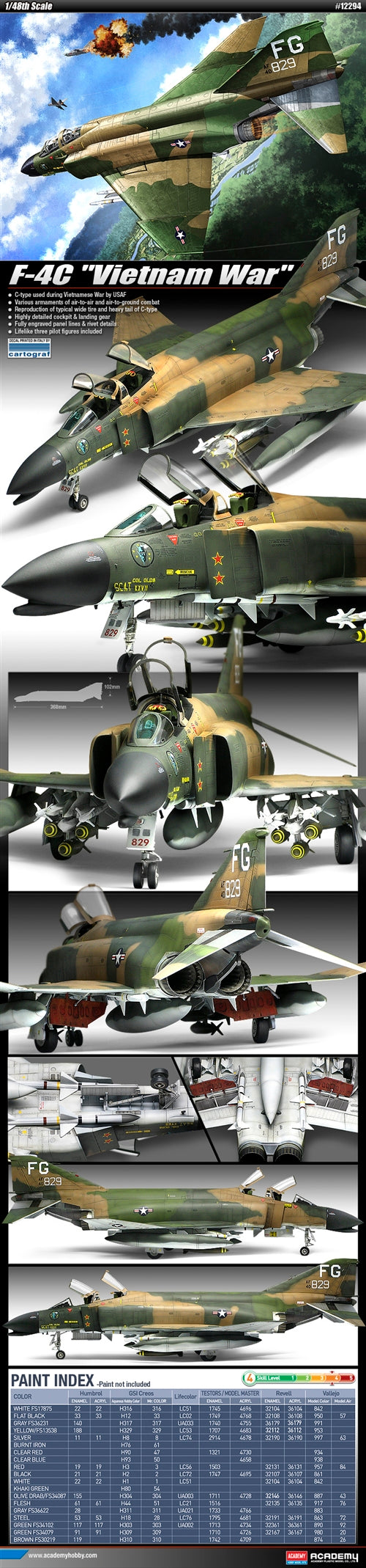 F-4C Phantom Vietnamese War 1:48