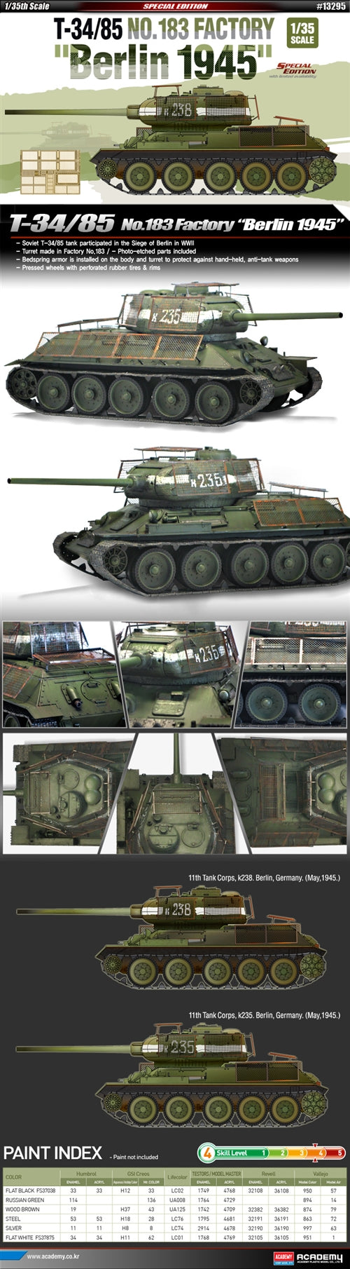 T-34/85 183 Factory Berlin 1945 1:35