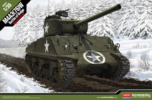 US Army M4A3 76mm Battle of the Bulge 1:35
