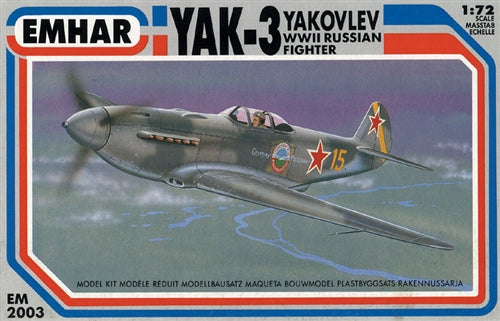 Emhar 1:72 Yak-3 Soviet WWII Fighter kit EM2003