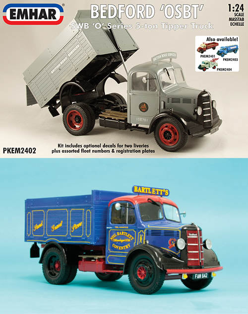 Bedford O Series SWB Tipper Truck 1:24