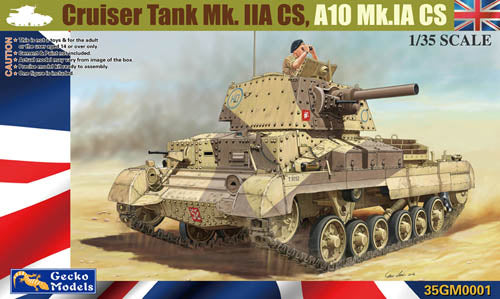 Cruiser Tank Mk IIA CS A10 Mk IA CS w/ figure 1:35