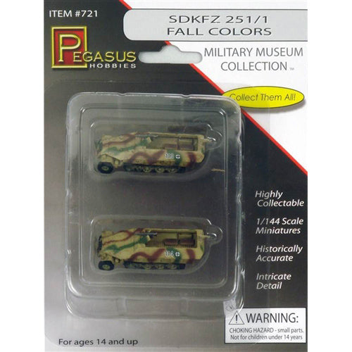 SdKfz 251/1 Fall Colors (qty 2) 1:144