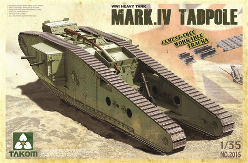 Takom 1/35 WWI Heavy Battle Tank Mk IV Male Tadpole 02015