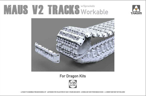Takom 1/35 Maus V2 Workable Tracks w/ sprockets 02094