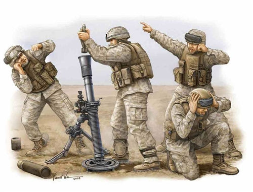 USMC M252 Mortar Crew 1:35
